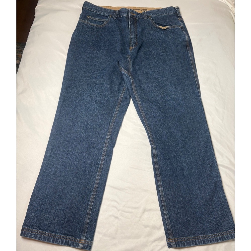 Duluth Trading Co Ballroom Flex Jeans Mens 38x30 Blue Excellent Relaxed Fit